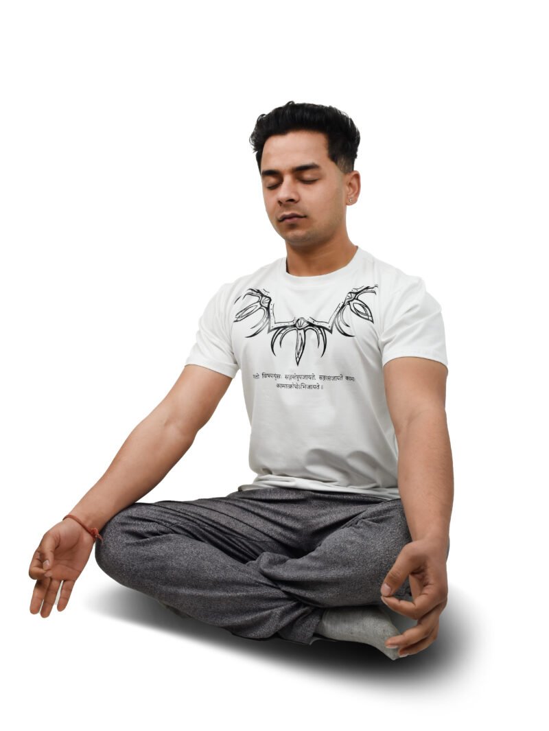 Wolffoxx White Yoga T-shirt